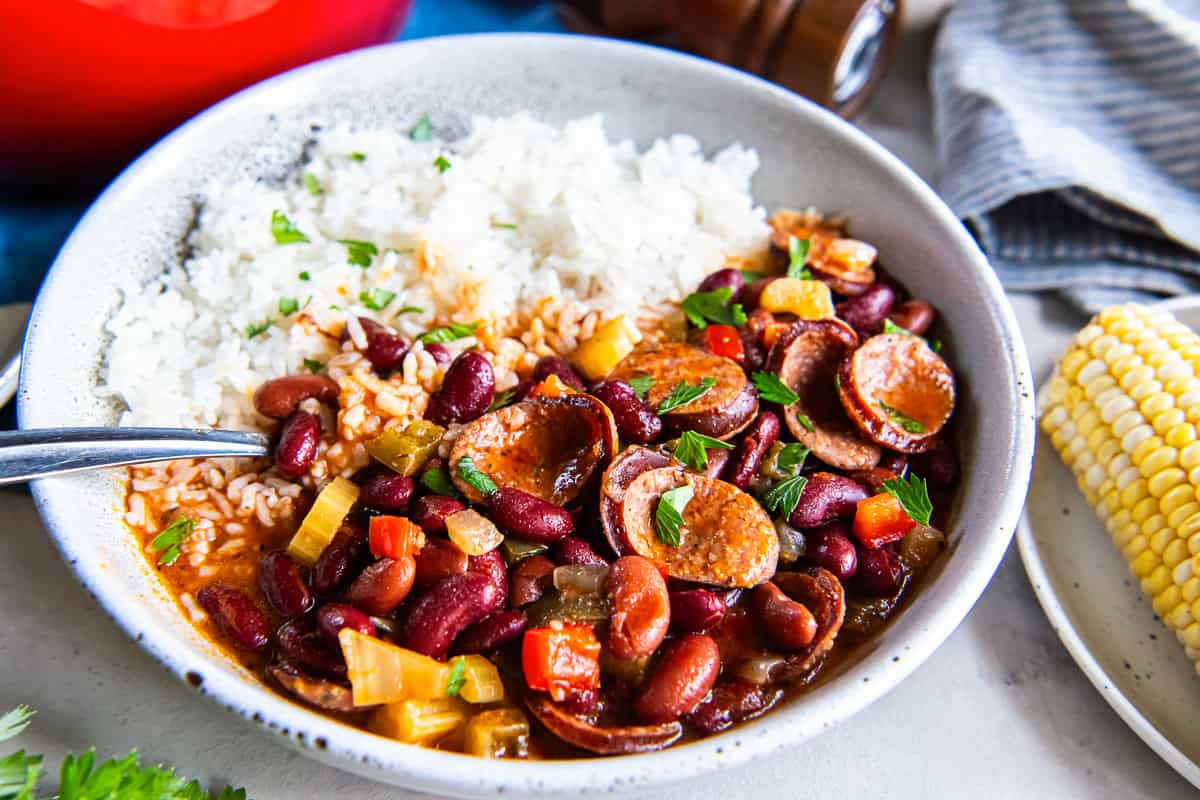 Balanced Bowl: Sausage, Beans, and Rice
