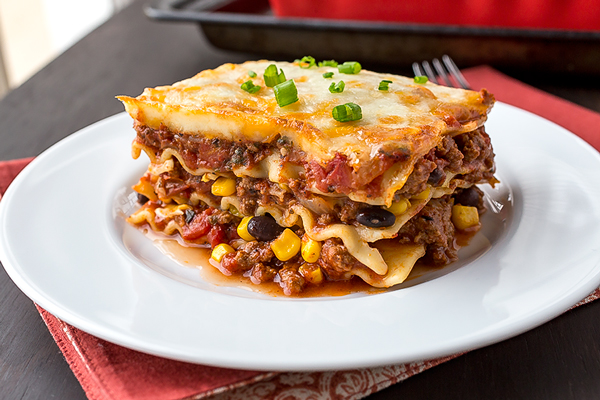 High-Protein Mexican Lasagna Bake